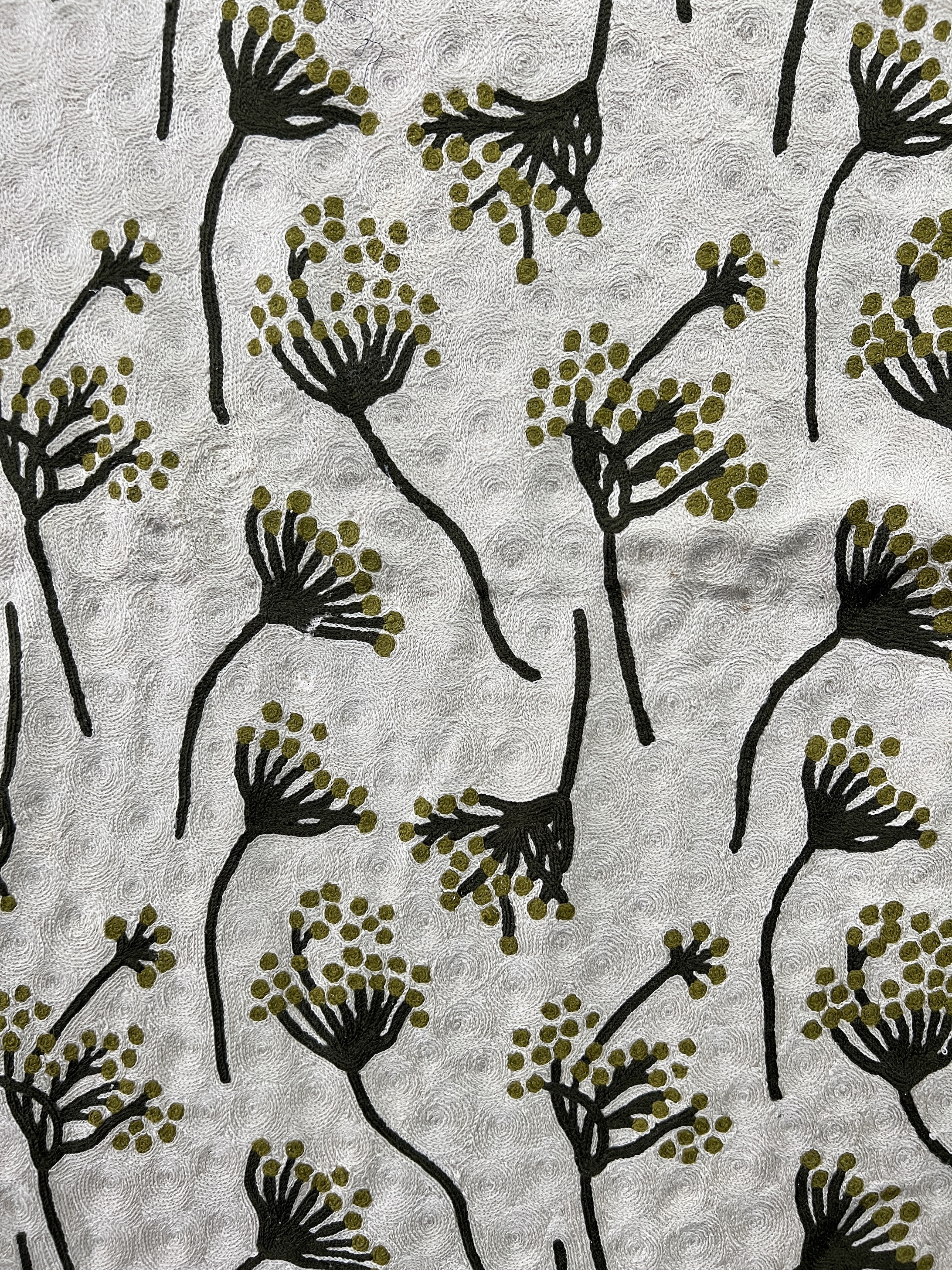 An Indian cotton and stitched wool rug, 180 x120cm